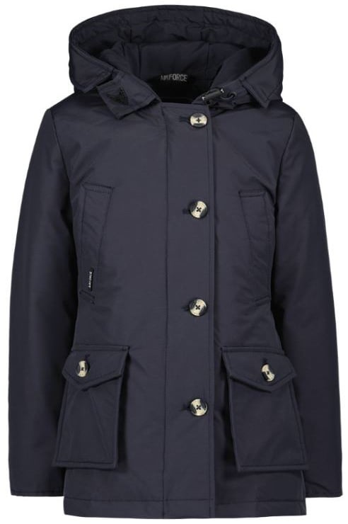 Airforce 4 Pocket Parka Jas Blauw