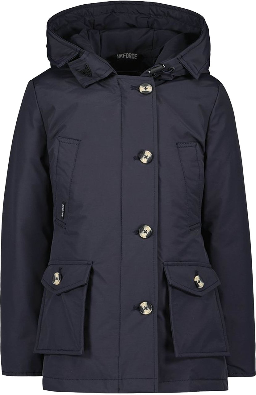 Airforce 4 Pocket Parka Winterjas Blauw