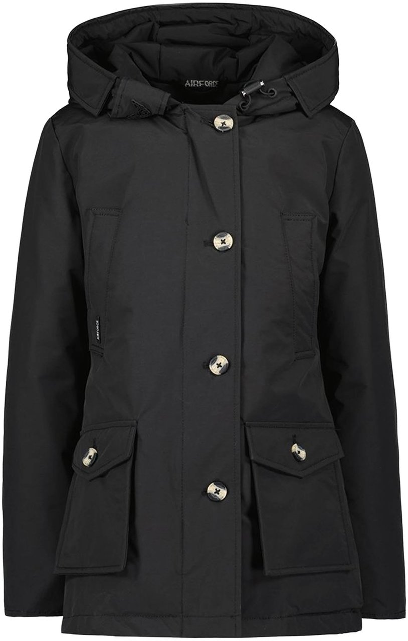 Airforce 4 Pocket Parka Winterjas Zwart