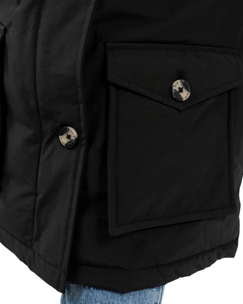 Airforce 4 Pocket Parka Winterjas Zwart