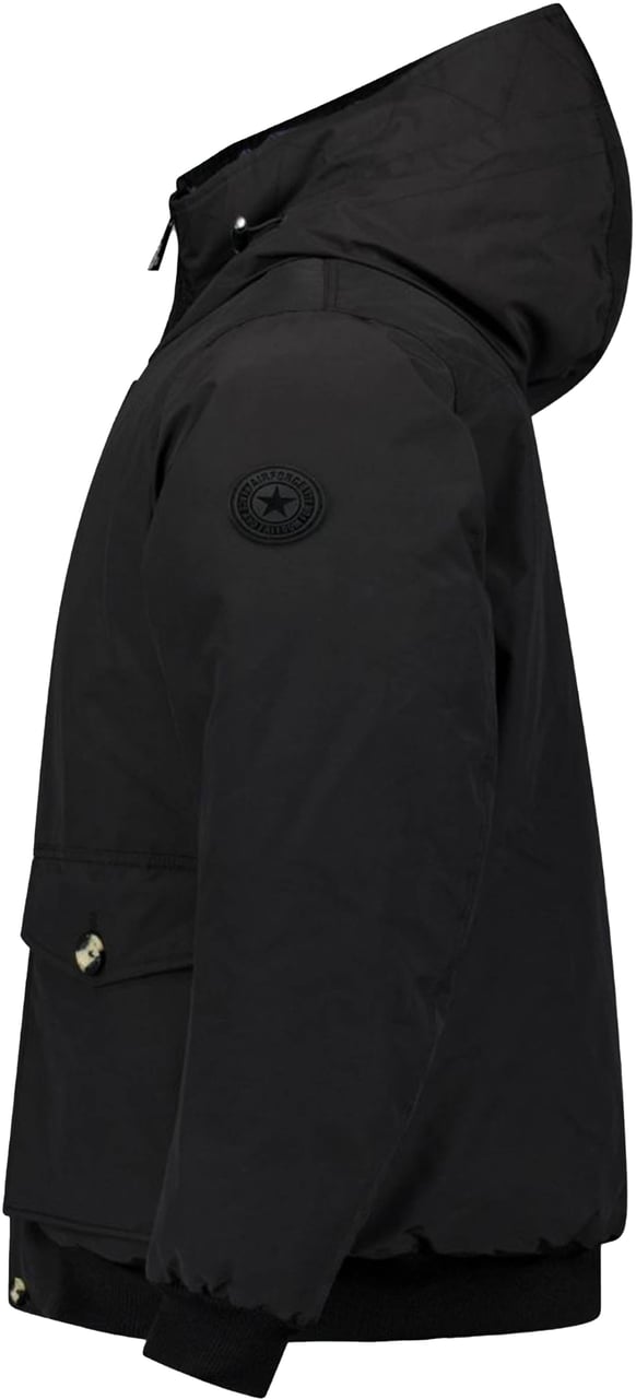 Airforce Pocket Bomber Jacket Zwart