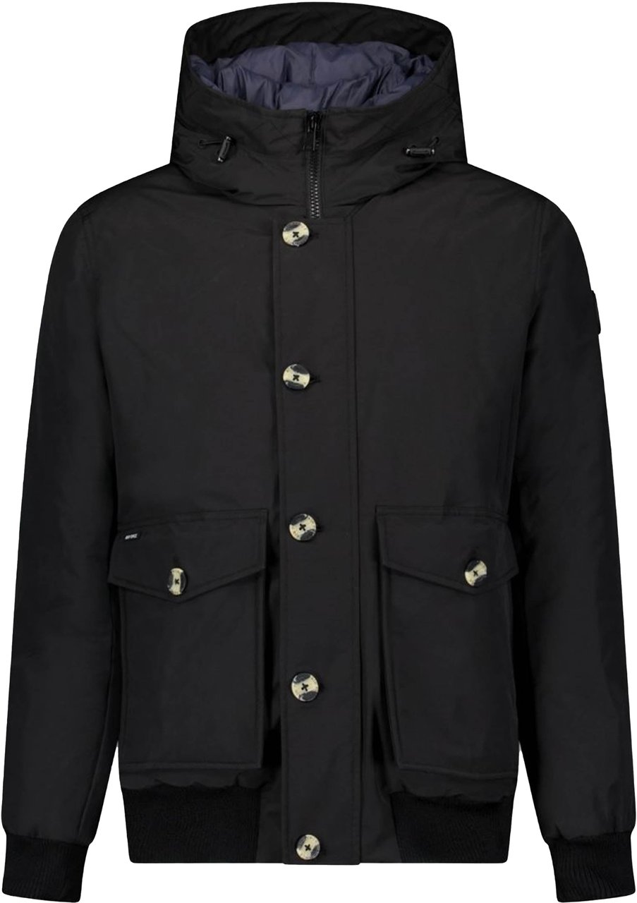 Airforce Pocket Bomber Jacket Zwart