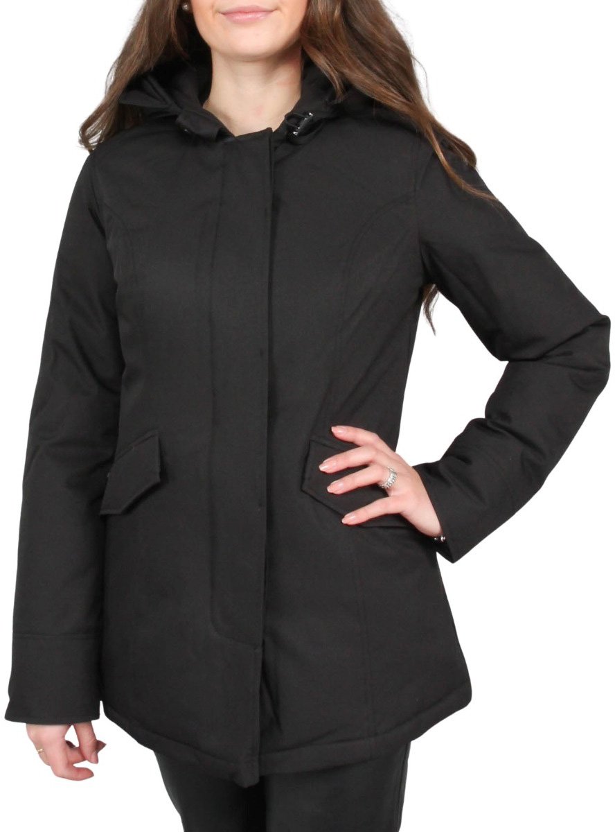 Airforce 2 Pocket Parka Herringbone Zwart