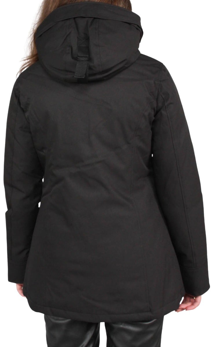 Airforce 2 Pocket Parka Herringbone Zwart
