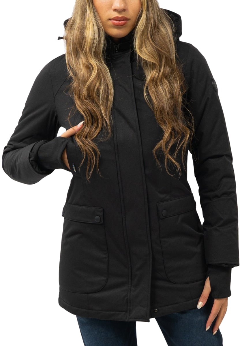 Airforce Slimfit Parka Winterjas Zwart