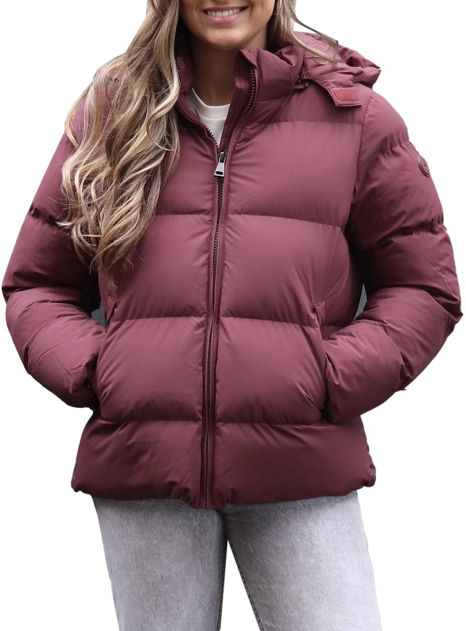 Airforce Pia Puffer Jacket Vineyard Wine Rood