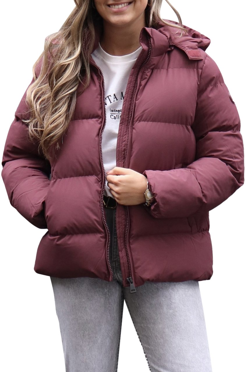 Airforce Pia Puffer Jacket Vineyard Wine Rood