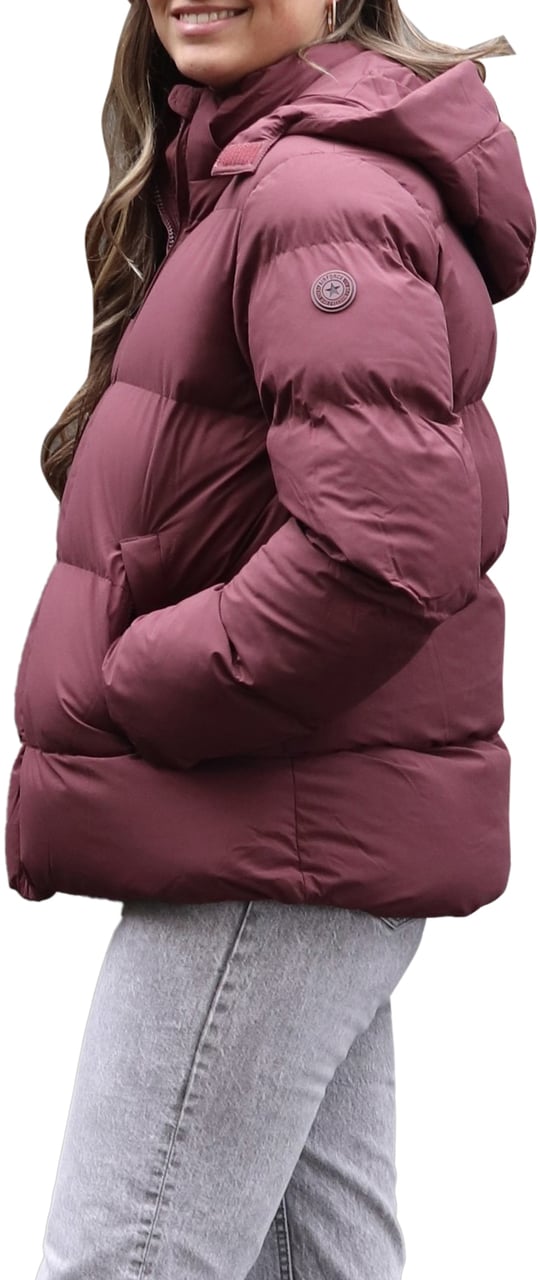 Airforce Pia Puffer Jacket Vineyard Wine Rood