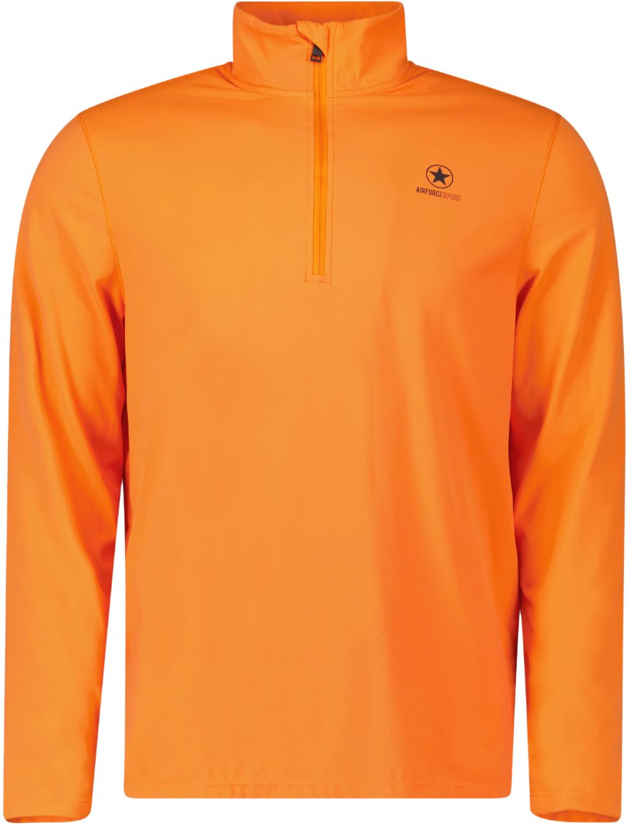 Airforce Sport Basic Zip Pully Vibrant Orange/Black Divers
