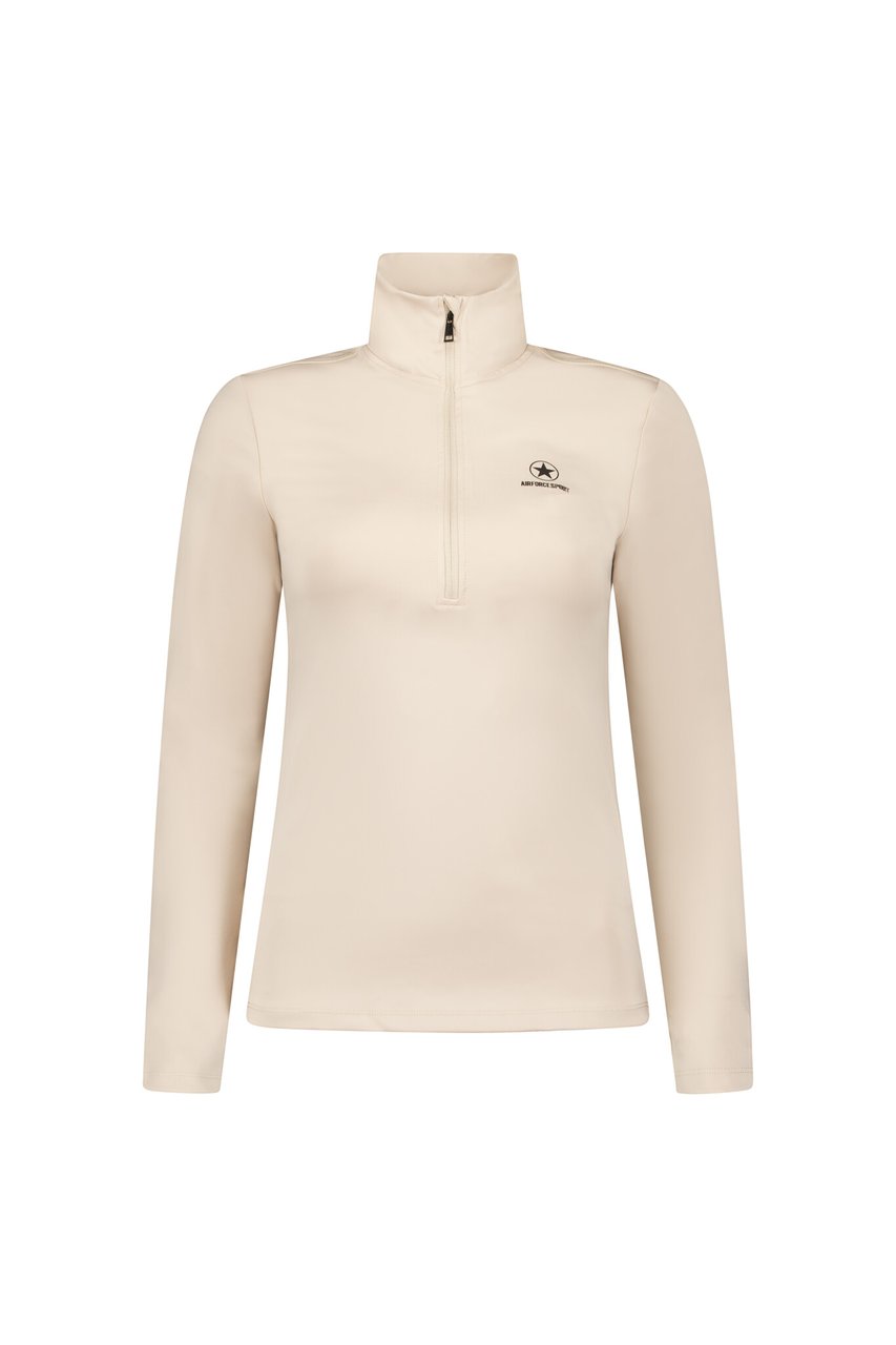 Airforce Sport Basic Zip Pully Beige Mist/Black Beige