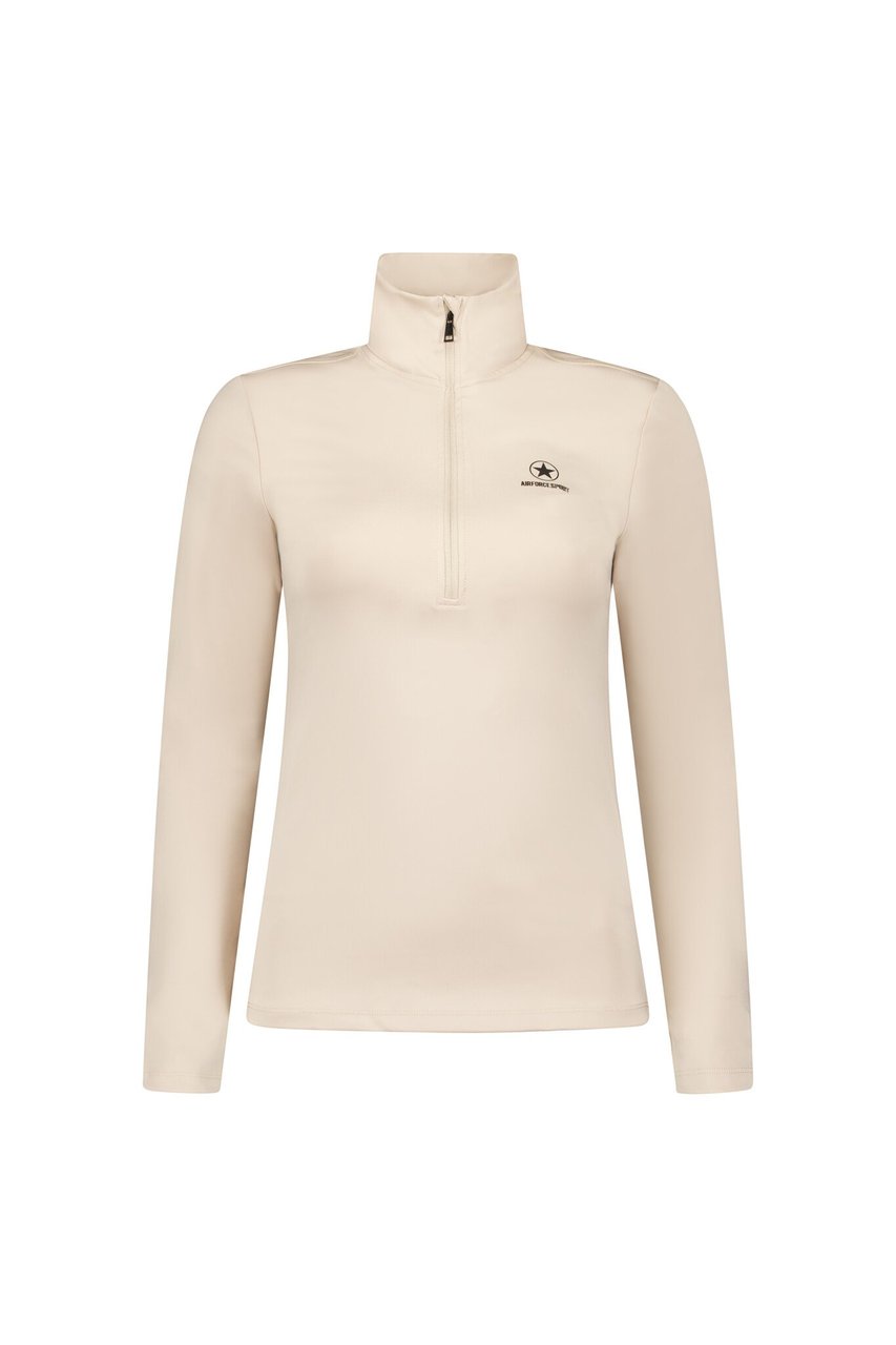 Airforce Sport Basic Zip Pully Beige Mist/Black Beige