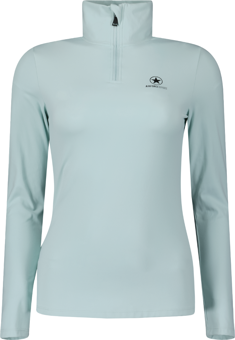 Airforce Sport Basic Zip Pully Pastel Blue/Black Blauw