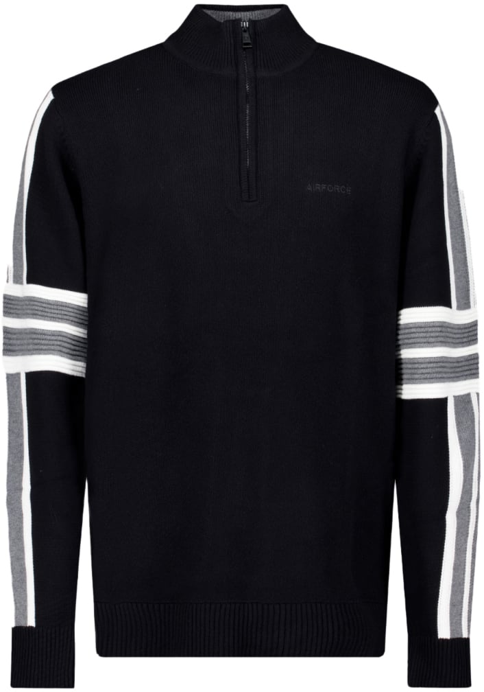Airforce Sport Men Ski Cooper Knit Trui Black Divers