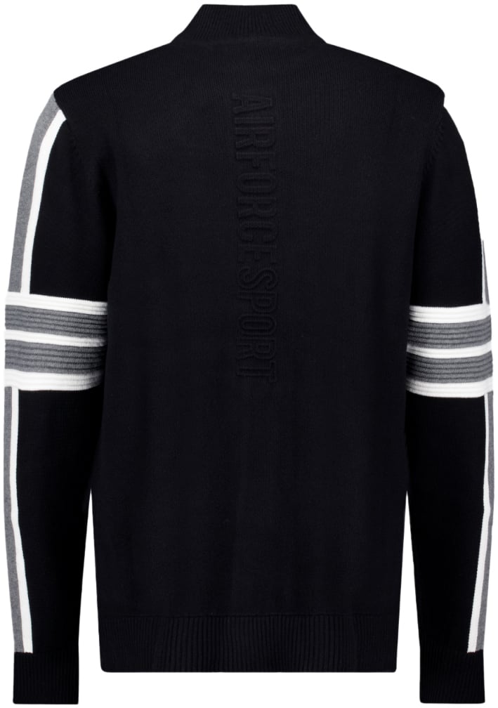 Airforce Sport Men Ski Cooper Knit Trui Black Divers