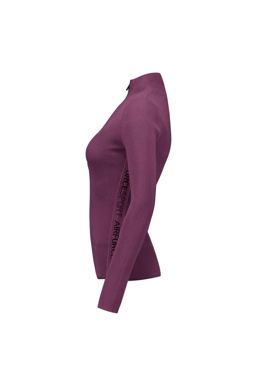 Airforce Sport Ruby Ribbed Pully Berry Wine Divers