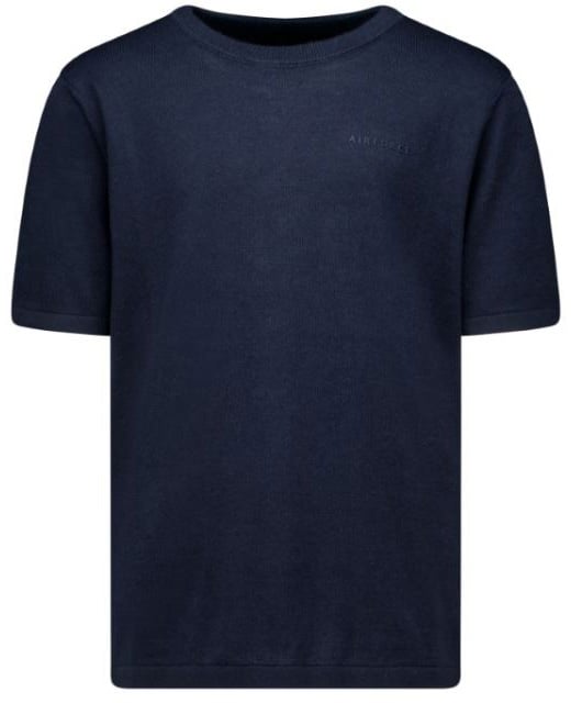 Airforce Knitted T-shirt Blauw