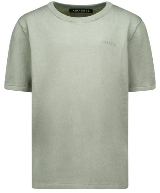 Airforce Knitted T-shirt Groen