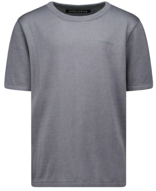 Airforce Knitted T-shirt Grijs
