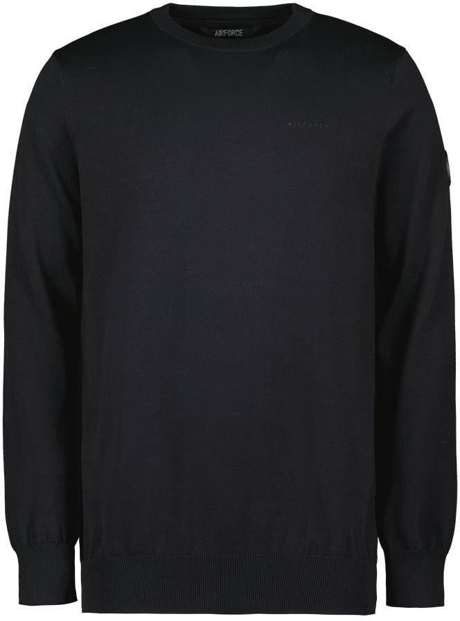 Airforce Knitwear Round Neck True Black Divers
