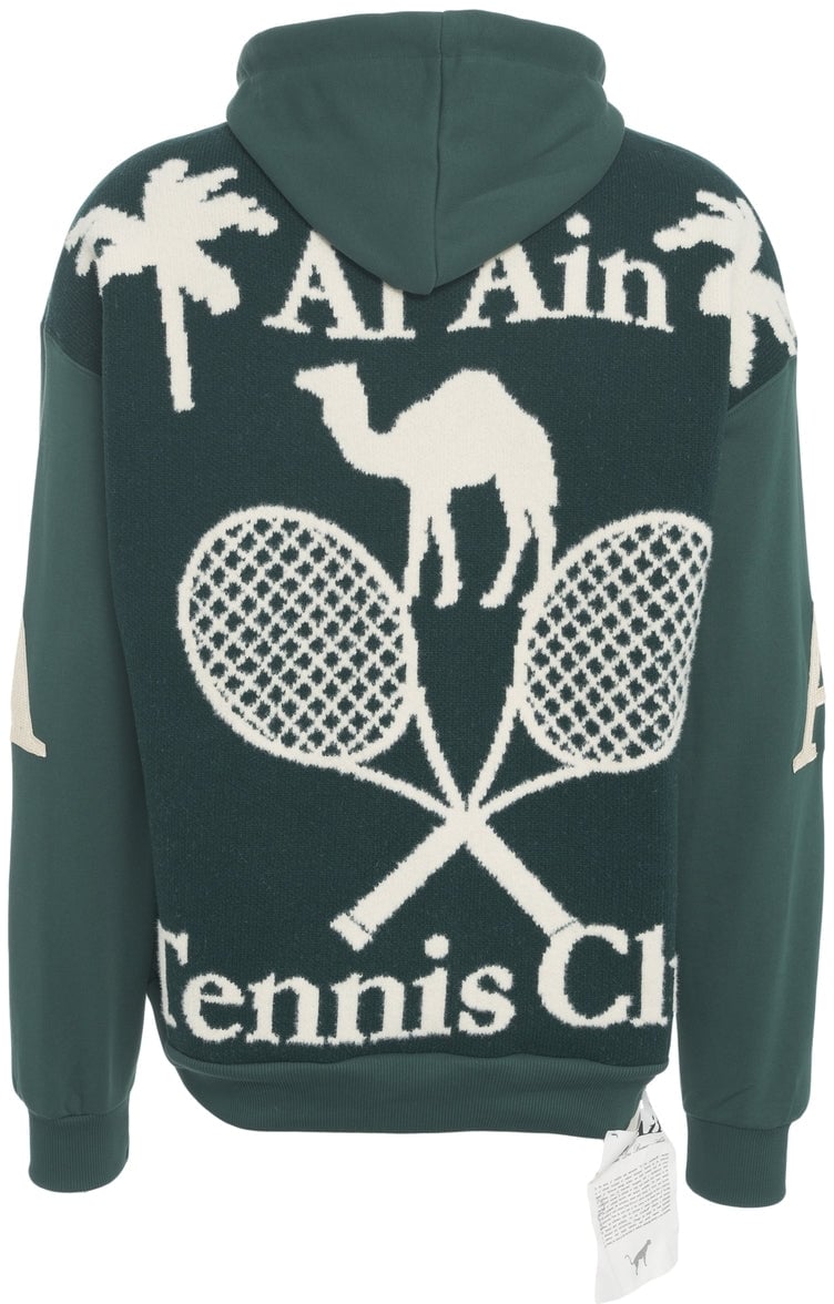 AL Ain Hoodie 'Tennis Club' Groen