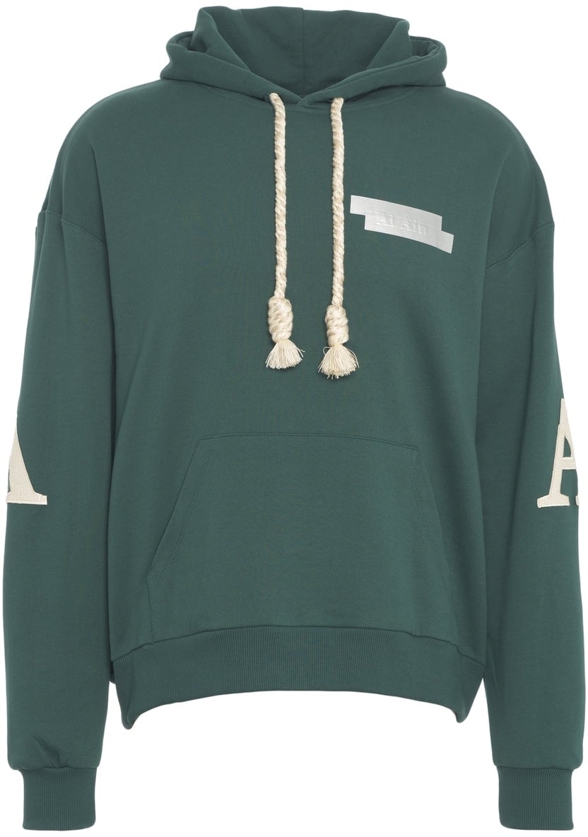 AL Ain Hoodie 'Tennis Club' Groen
