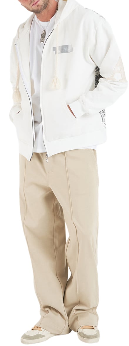 AL Ain Hoodie with zipper 'Samira' Wit