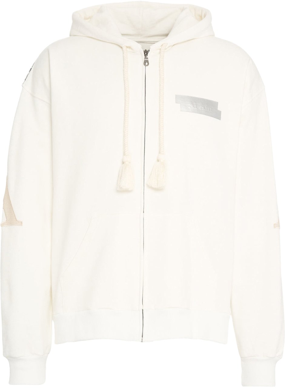 AL Ain Hoodie with zipper 'Samira' Wit