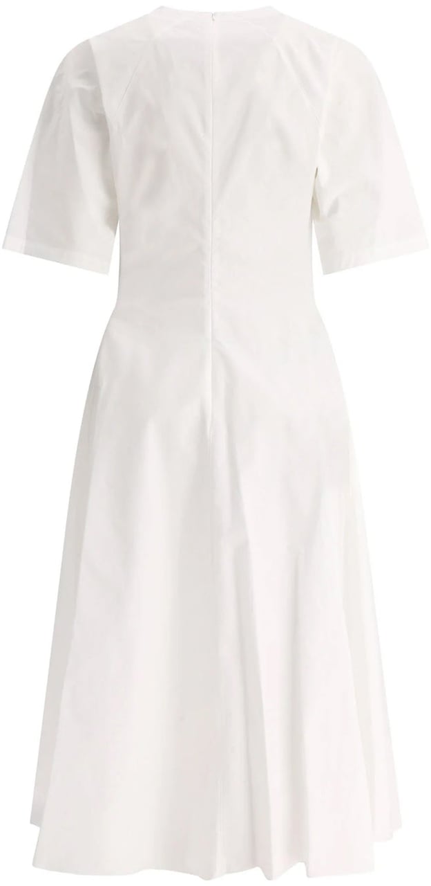 Alaïa Alaia Cotton Midi Dress Wit