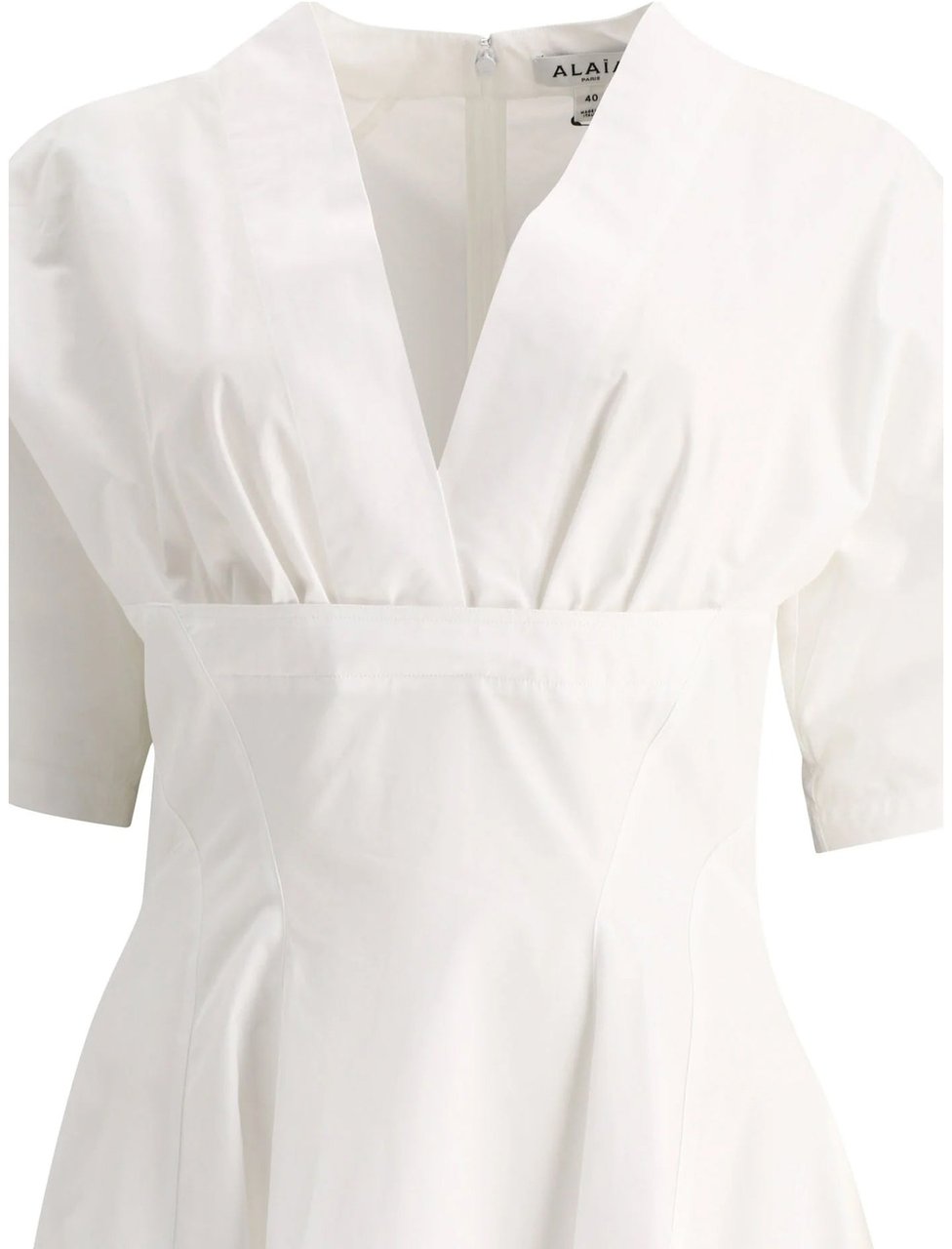 Alaïa Alaia Cotton Midi Dress Wit