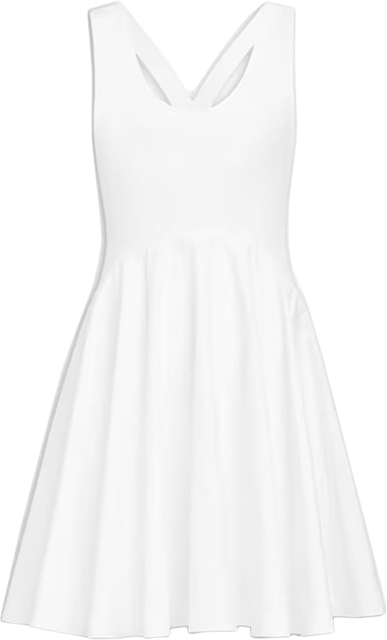 Alaïa Alaia Cotton Mini Dress Wit