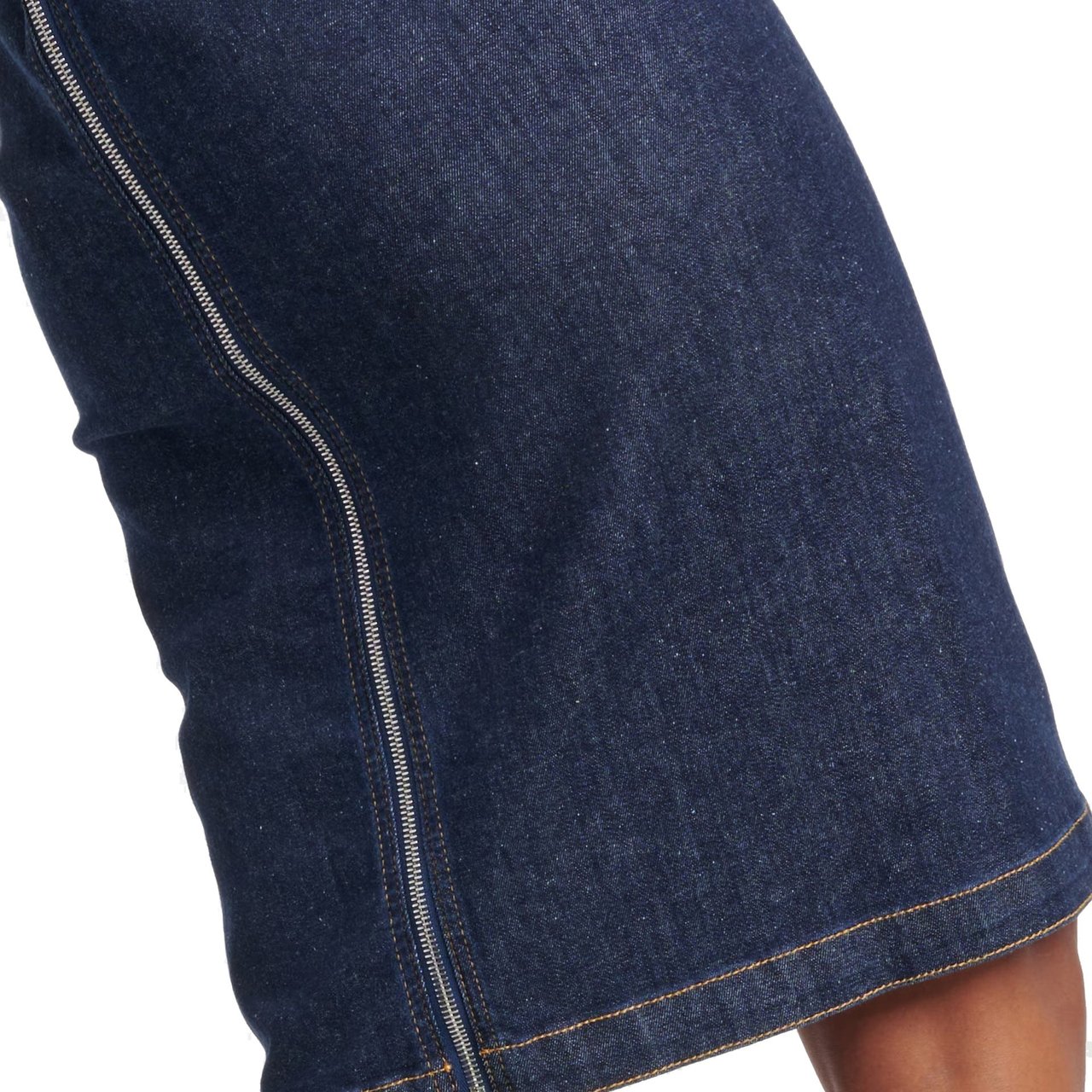 Alaïa Alaia Sculpt Denim Dress Blauw