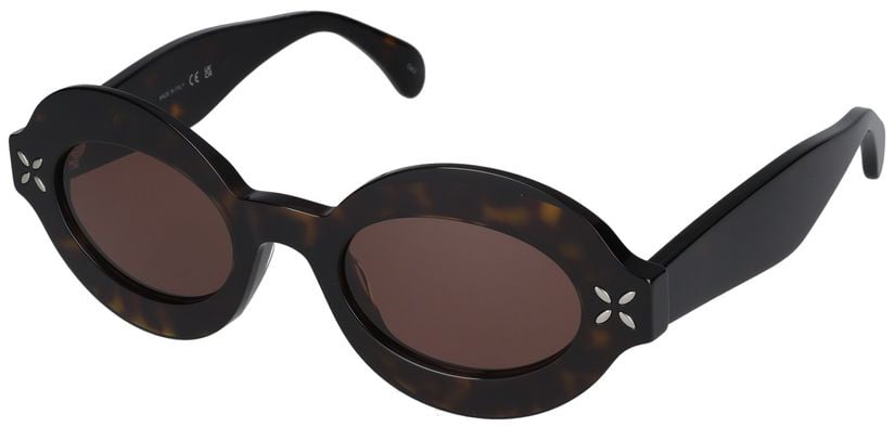 Alaïa Havana AA0059S Tortoiseshell Cutouts Sunglasses Zwart