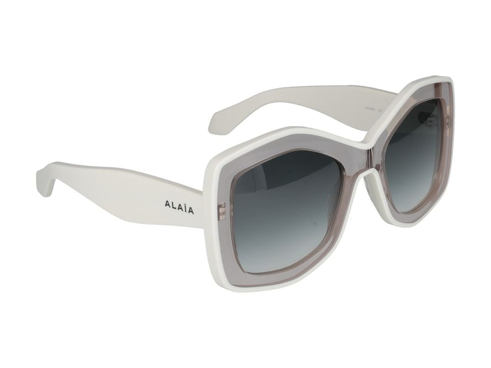 Alaïa Nude Oversized Square Frame Sunglasses Grijs