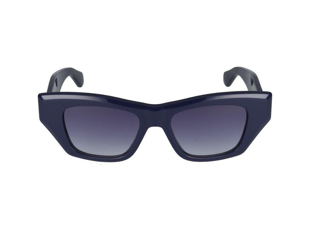 Alaïa Blue Oversized Square Frame Sunglasses Grijs