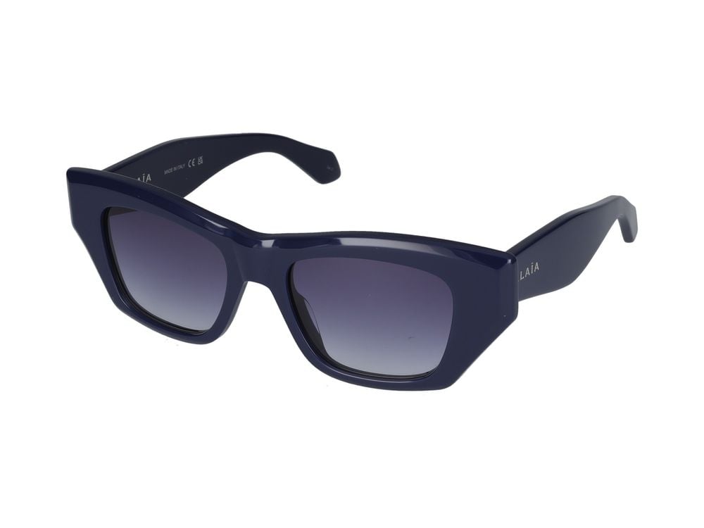 Alaïa Blue Oversized Square Frame Sunglasses Grijs