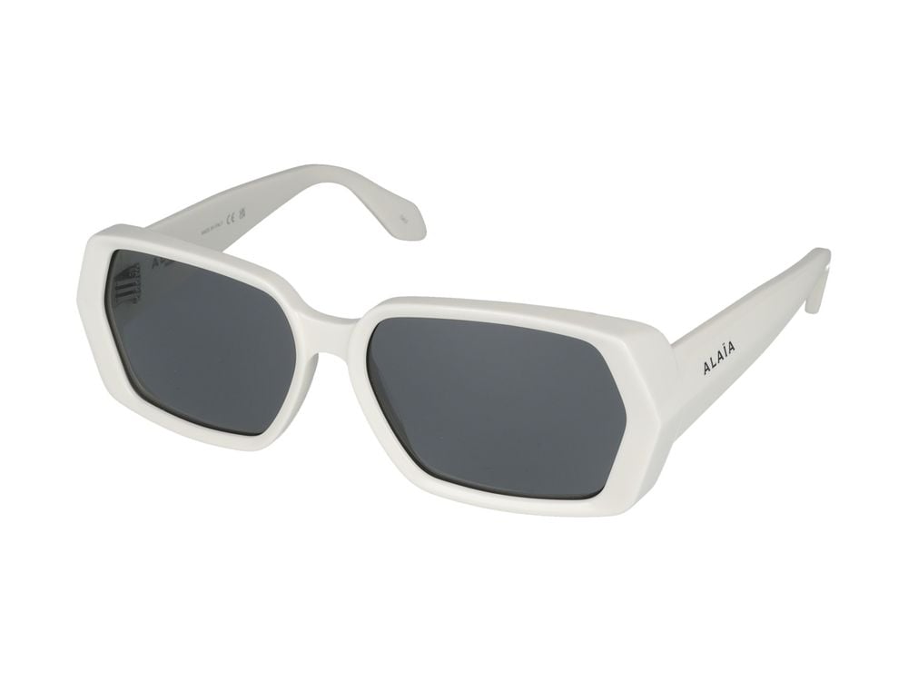 Alaïa Sunglasses Azzedine Alaia AA0082S 002 white white grey 60/16/135 Grijs