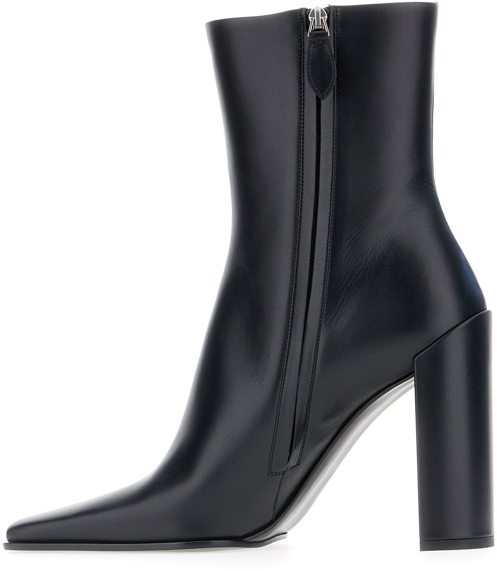 Alaïa Alaia Black leather ankle boots Zwart