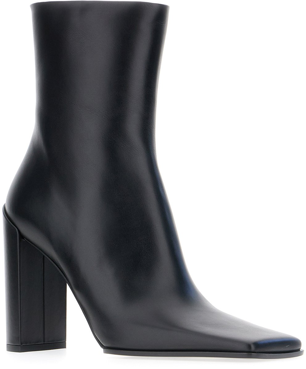 Alaïa Alaia Black leather ankle boots Zwart