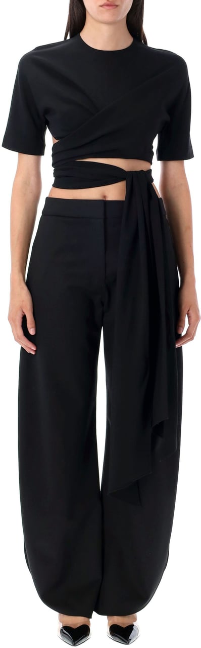 Alaïa Tie top Zwart