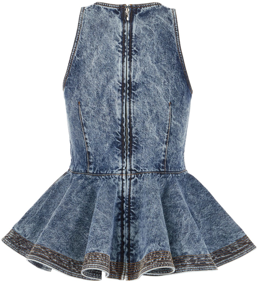 Alaïa Alaia Denim top Blauw