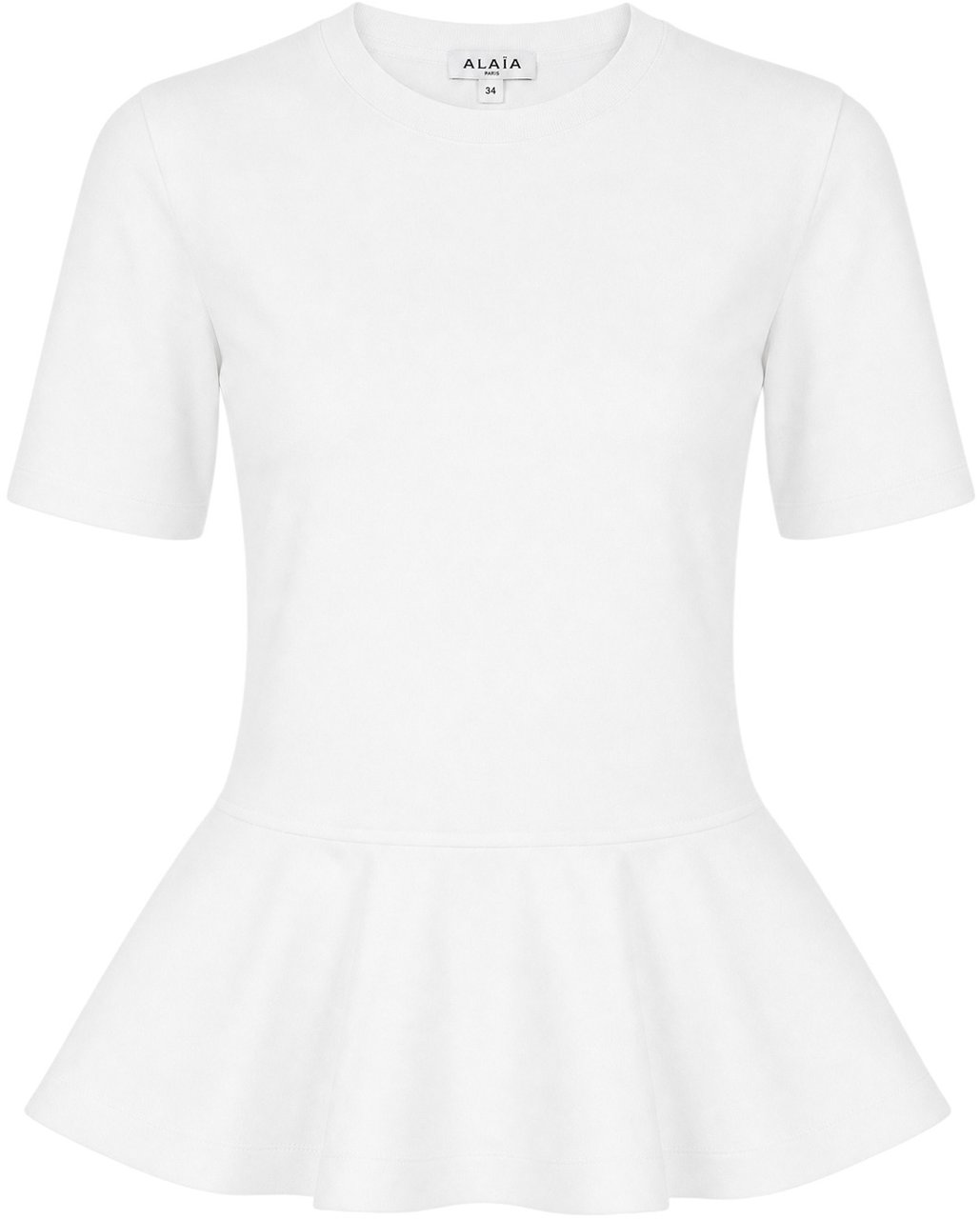 Alaïa Alaia White cotton t-shirt Wit