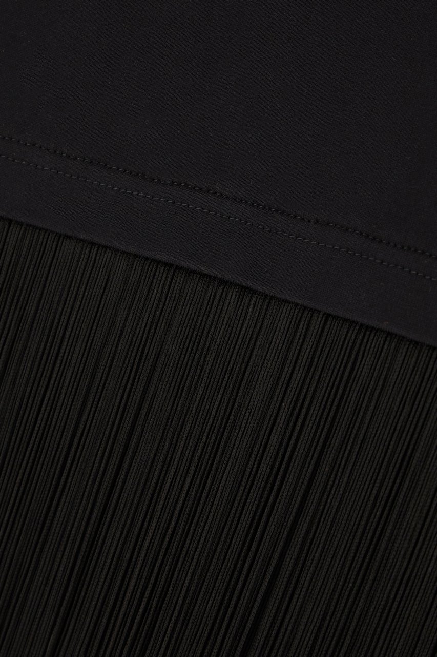 Alaïa Alaia Black cotton oversize t-shirt Zwart