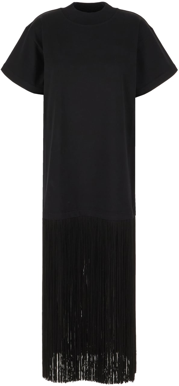 Alaïa Alaia Black cotton oversize t-shirt Zwart