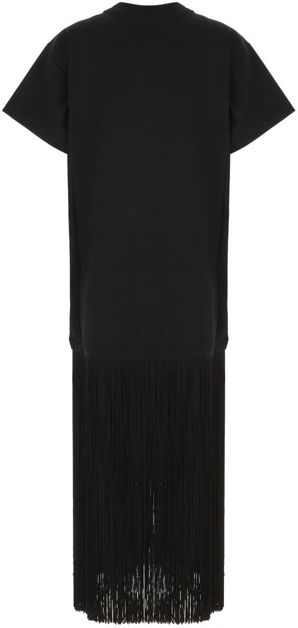 Alaïa Alaia Black cotton oversize t-shirt Zwart