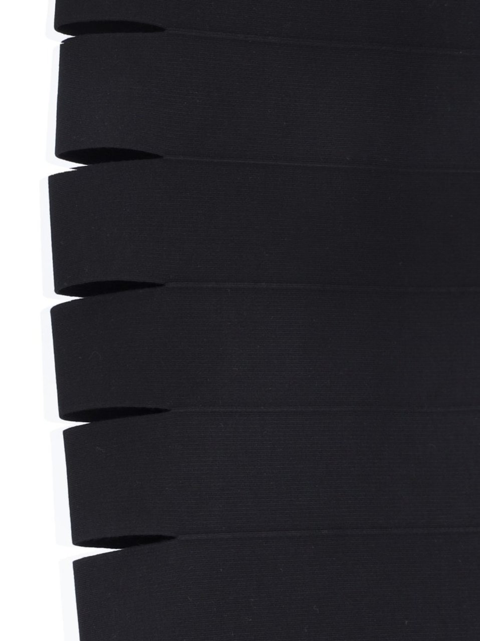 Alaïa Midi Pencil Skirt In Black Fabric Zwart