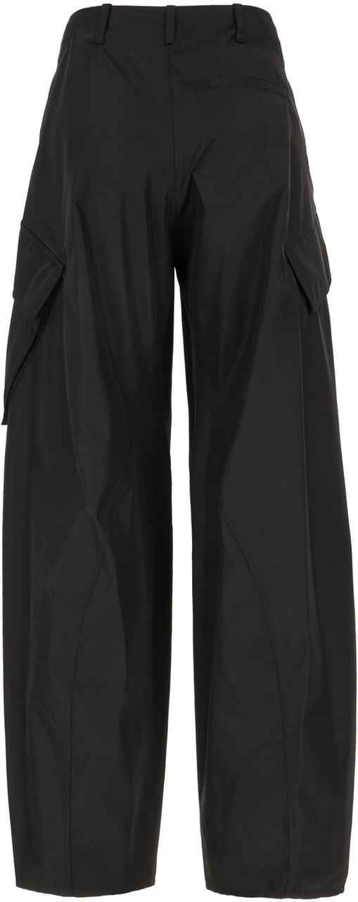 Alaïa Alaia Black nylon blend cargo pants Zwart