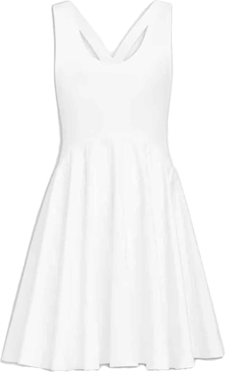 Alaïa Alaia Cotton Mini Dress Wit
