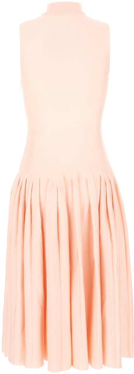 Alaïa Alaia Salmon stretch viscose blend dress Roze