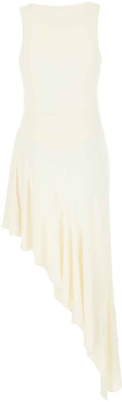Alaïa Alaia Ivory viscose dress Neutraal