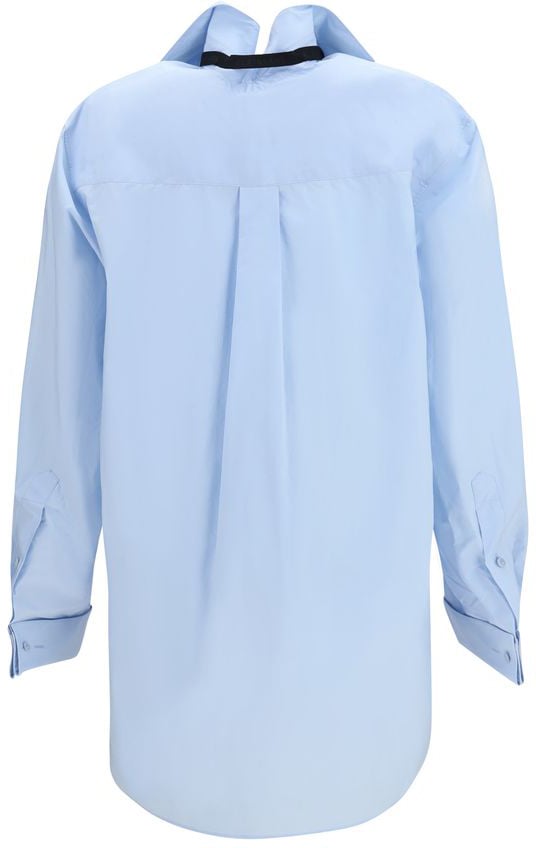 ALAINPAUL Blue Cotton Shirt Blauw